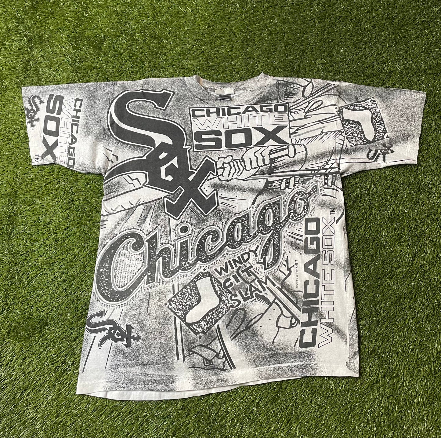 Vintage 1991 Chicago White Sox AOP T Shirt