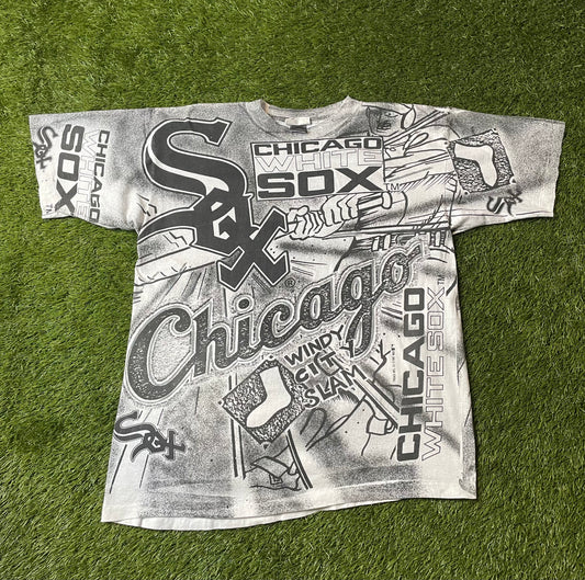 Vintage 1991 Chicago White Sox AOP T Shirt