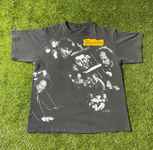 Vintage 90's Three Stooges AOP T Shirt