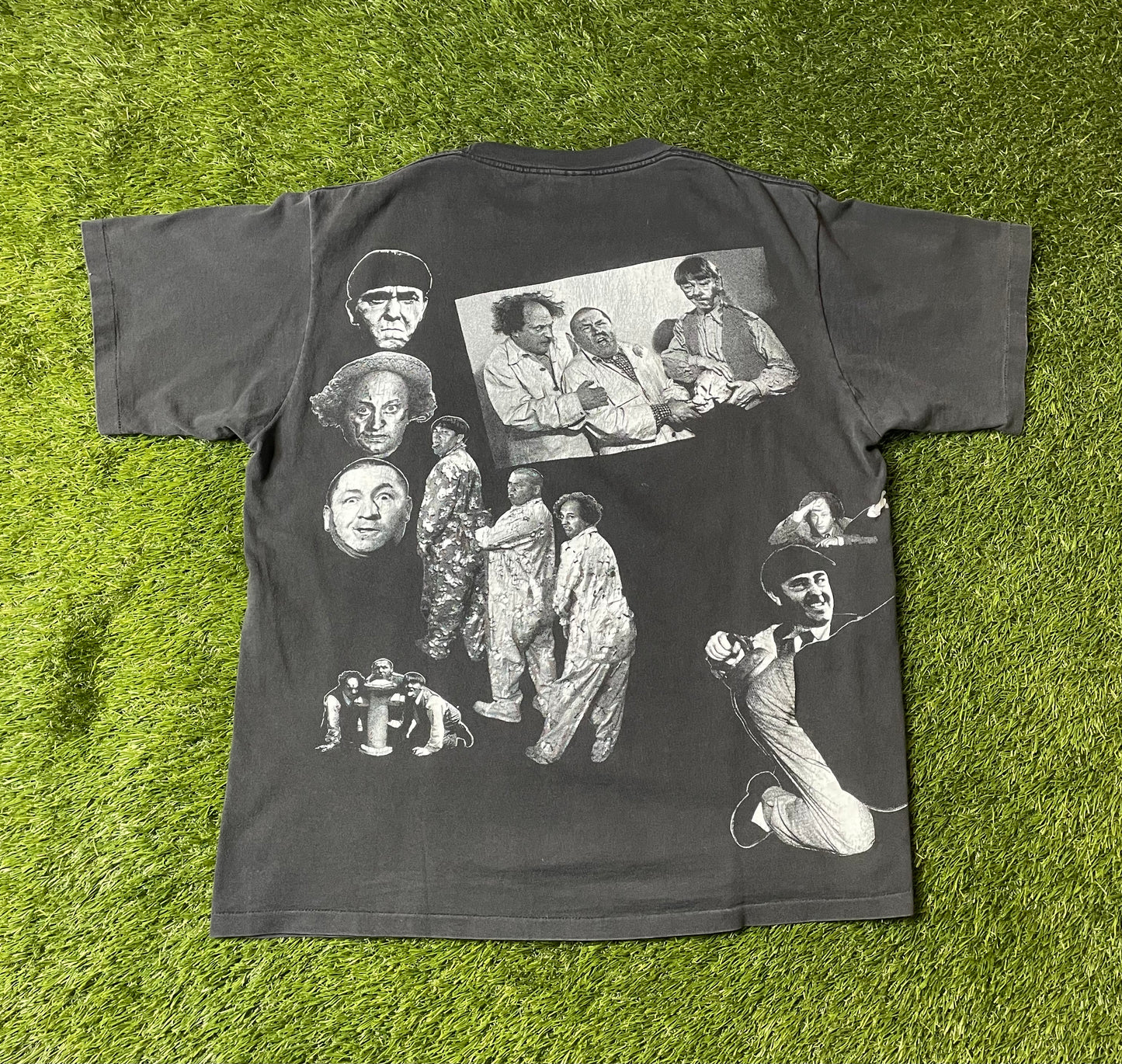 Vintage 90's Three Stooges AOP T Shirt