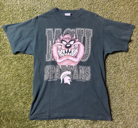 Vintage 1998 MSU Spartans Taz T Shirt