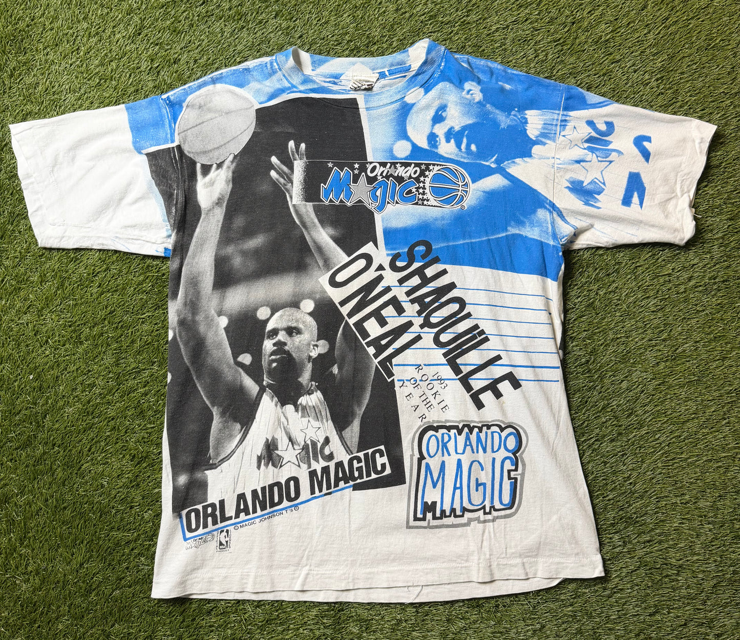 Vintage 1993 Shaq ROTY AOP T Shirt