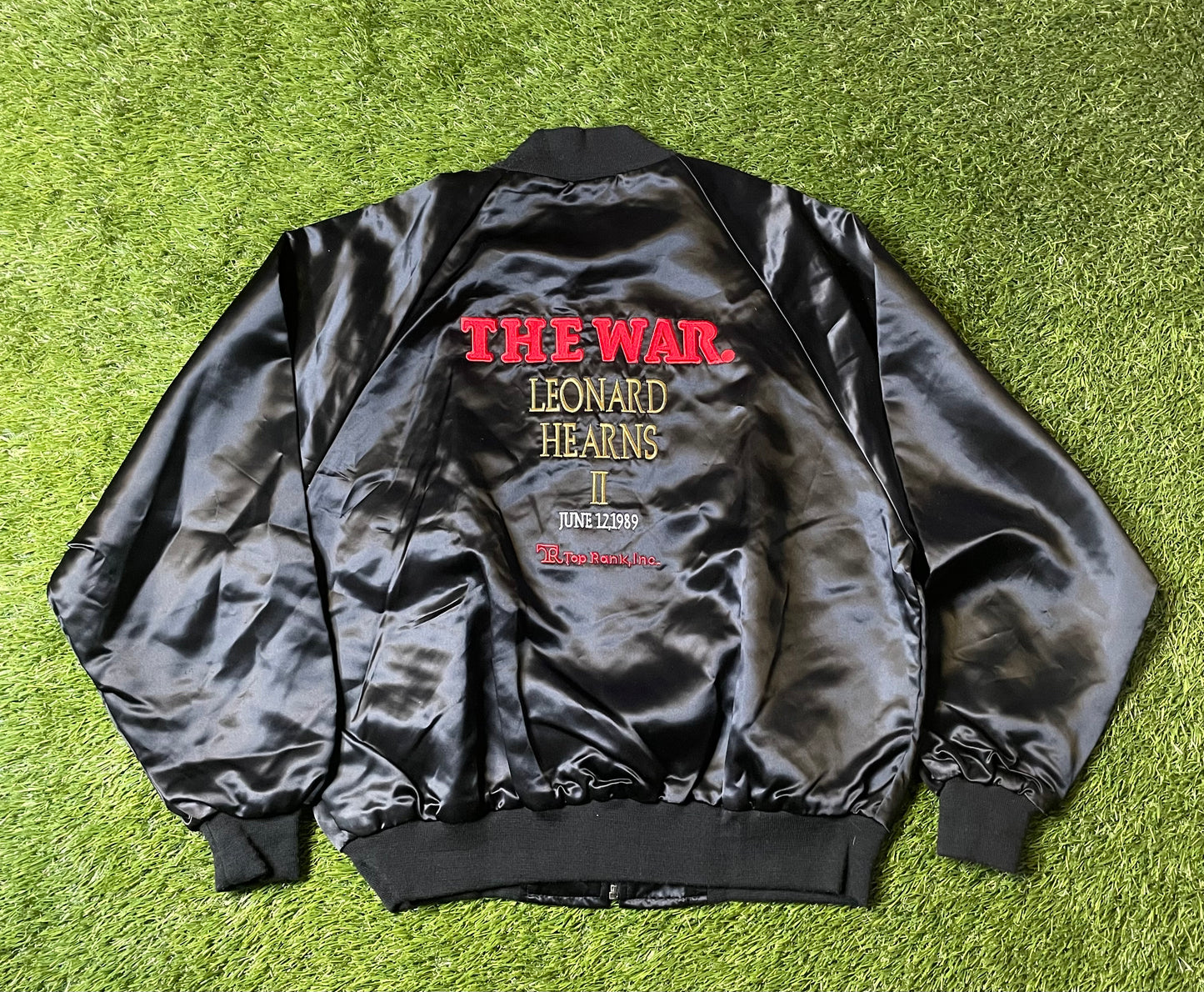 Vintage 1989 The War Satin Boxing Jacket