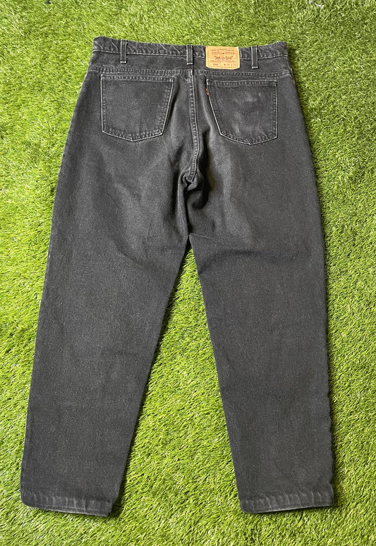 Vintage Levi 550 Orange Tab Black Jeans