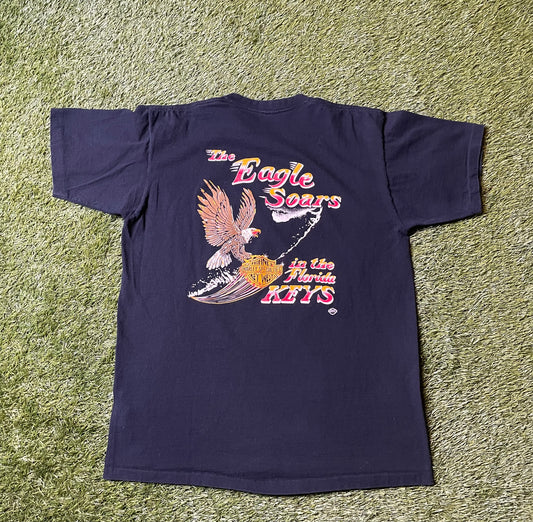 Vintage 80's Harley Davidson Eagle Soars T Shirt