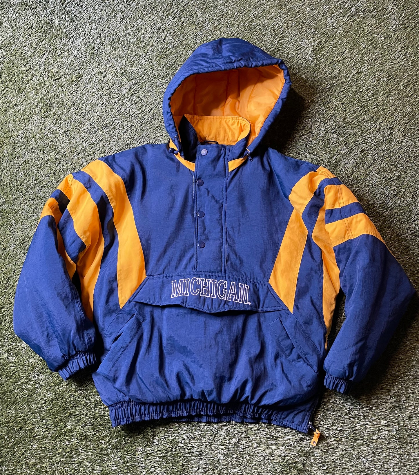 Vintage 90's Starter Michigan Puffer Coat