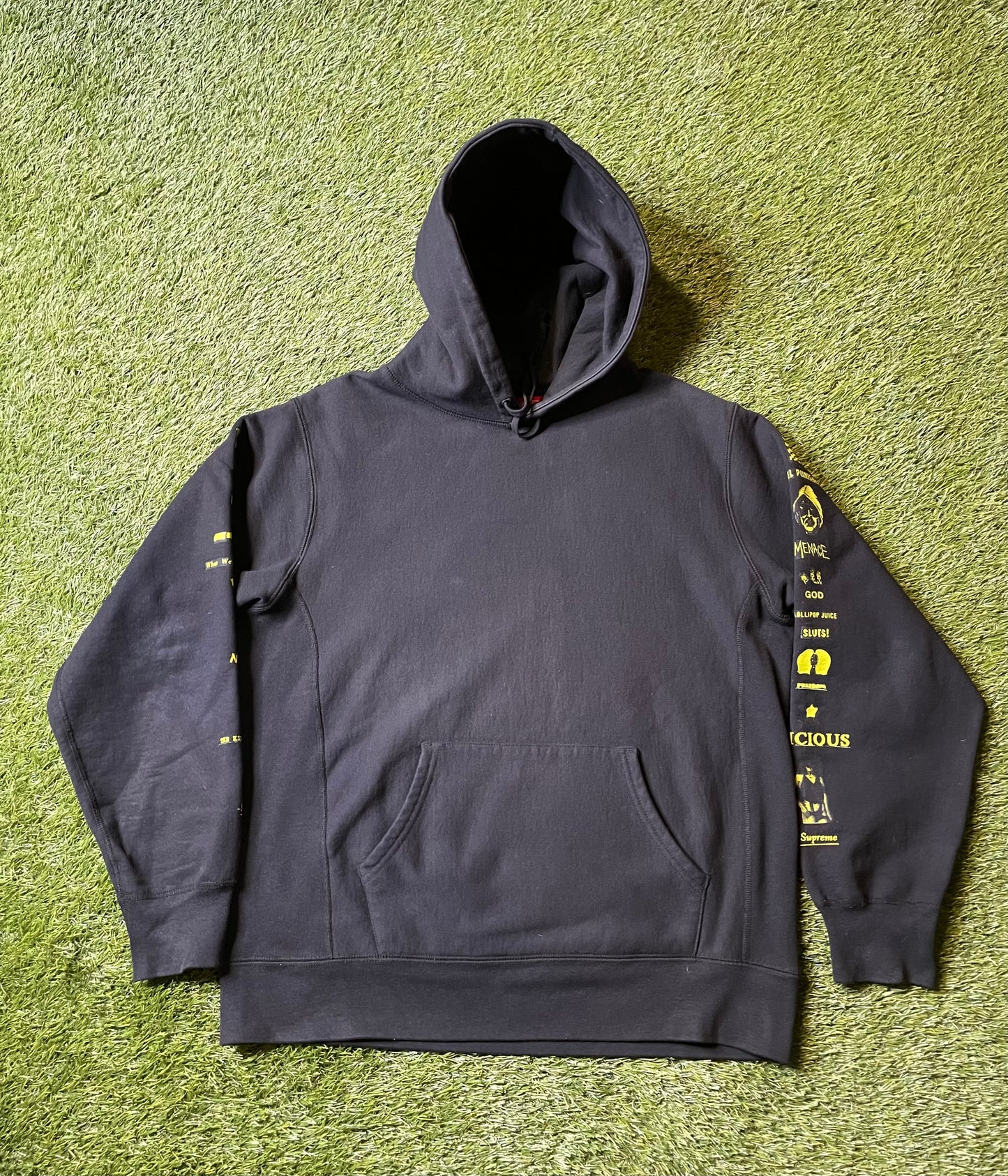 Supreme Menace Hooded Sweatshirt Black