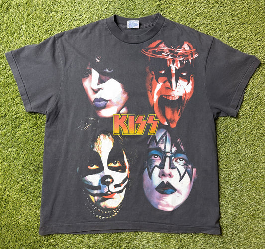 Vintage 90's Kiss AOP Band T Shirt