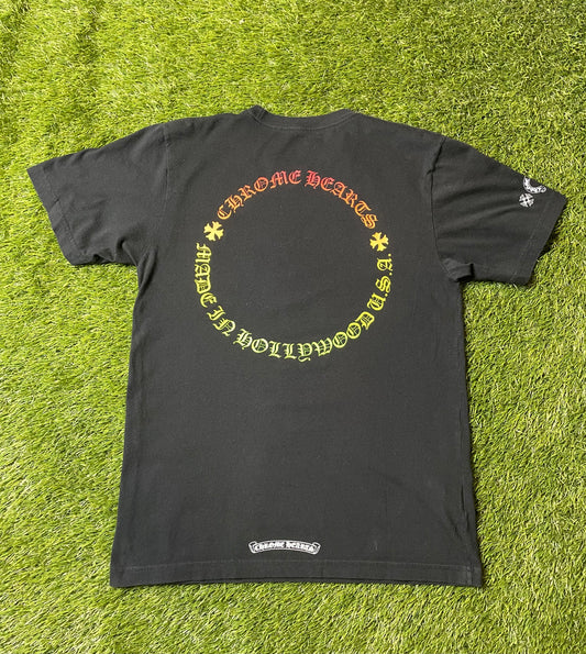 Chrome Hearts Gradient Circle Logo T Shirt