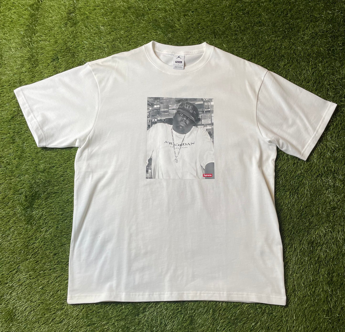 Supreme Jordan Biggie S/S Top White