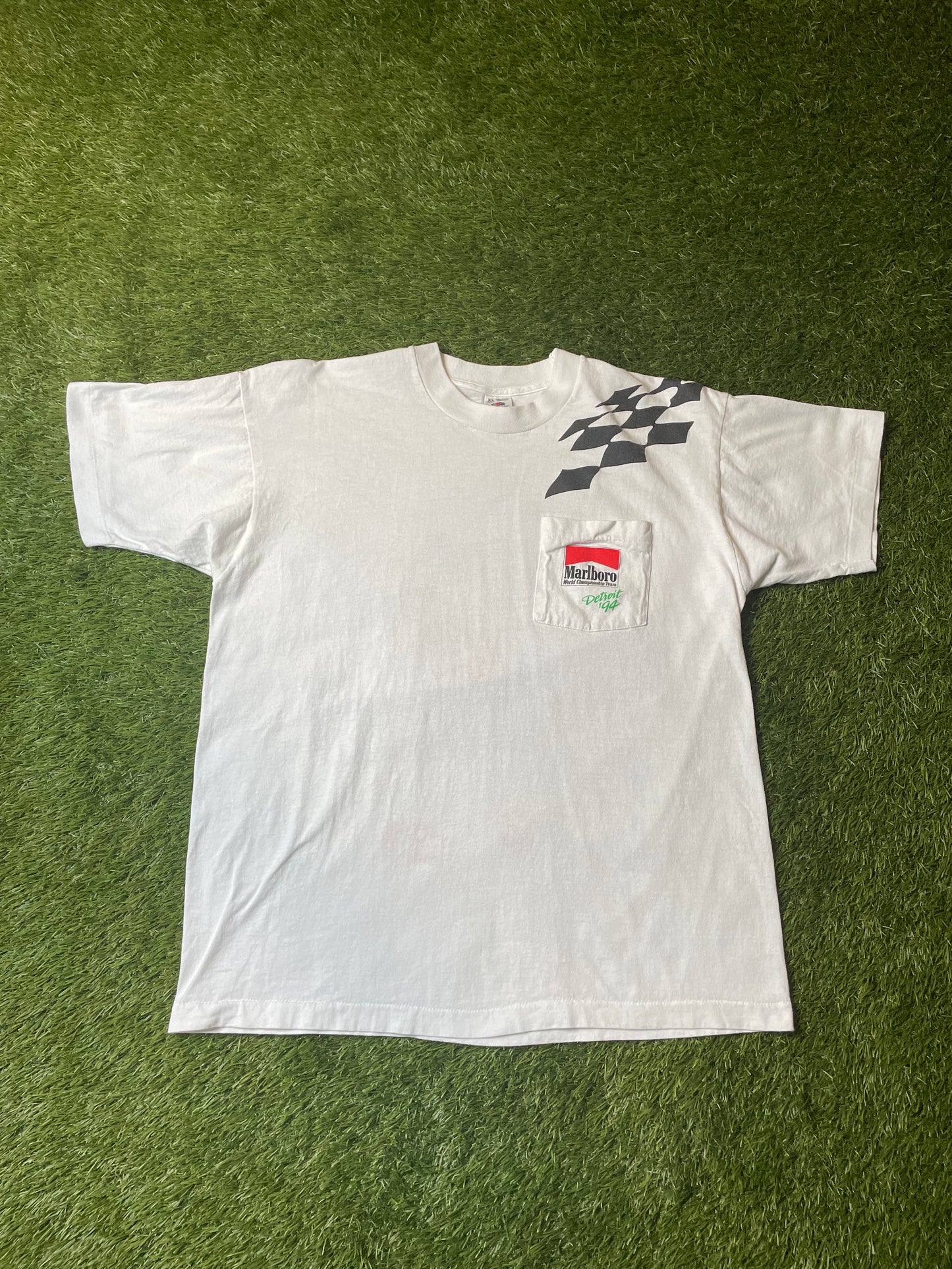 Vintage Marlboro Racing Pocket T Shirt