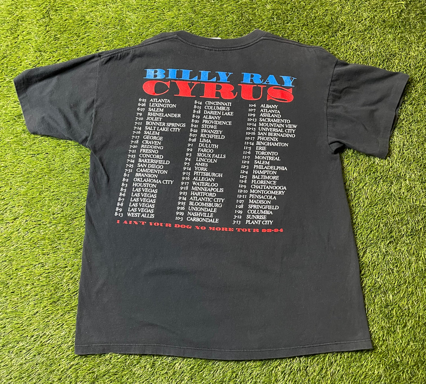 Vintage 1994 Billy Ray Cyrus Tour T Shirt