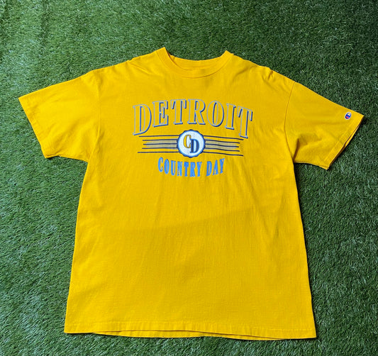 Vintage 90's Detroit County Day T Shirt