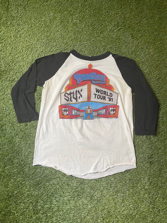 Vintage 1981 Styx Tour Raglan Shirt