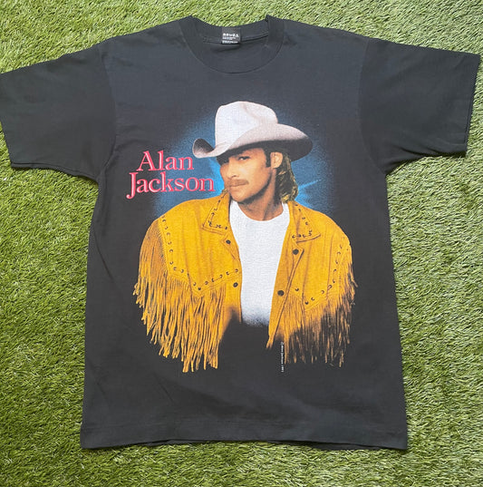 Vintage 90's Alan Jackson A Lot About Livin' T Shirt