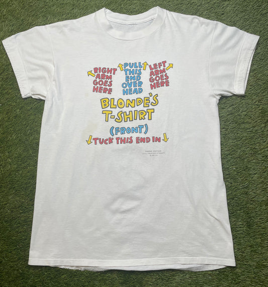Vintage Blondes Instructions T Shirt