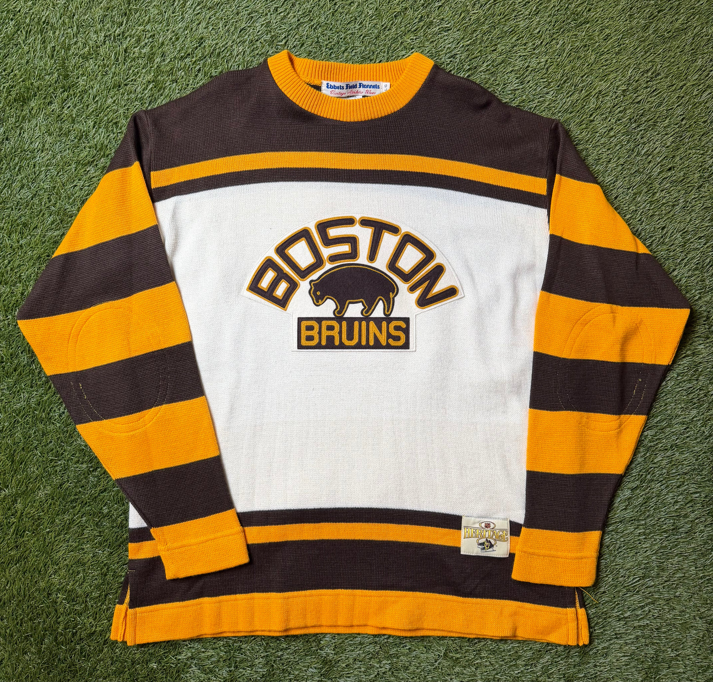 Vintage Boston Bruins #2 Eddie Shore Hockey Sweater