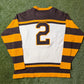 Vintage Boston Bruins #2 Eddie Shore Hockey Sweater