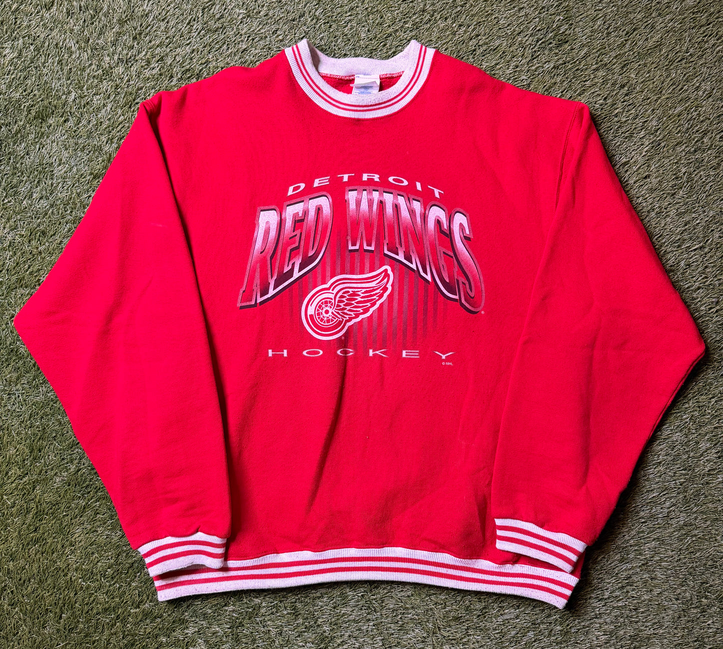 Vintage 90's Detroit Red Wings Red Crewneck