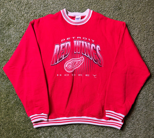 Vintage 90's Detroit Red Wings Red Crewneck