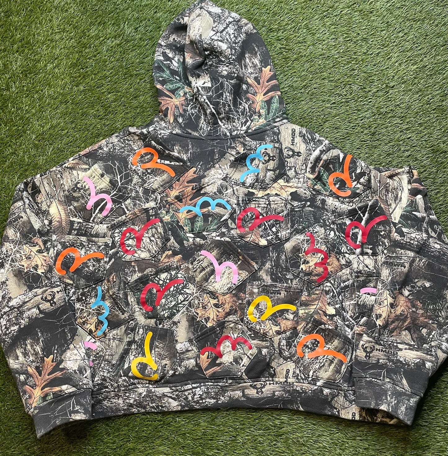 HMDD Woodland Camo Pockets Zip Up