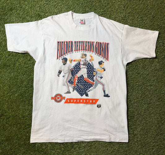 Vintage 1993 Detroit Tigers Play by Play T Shirt