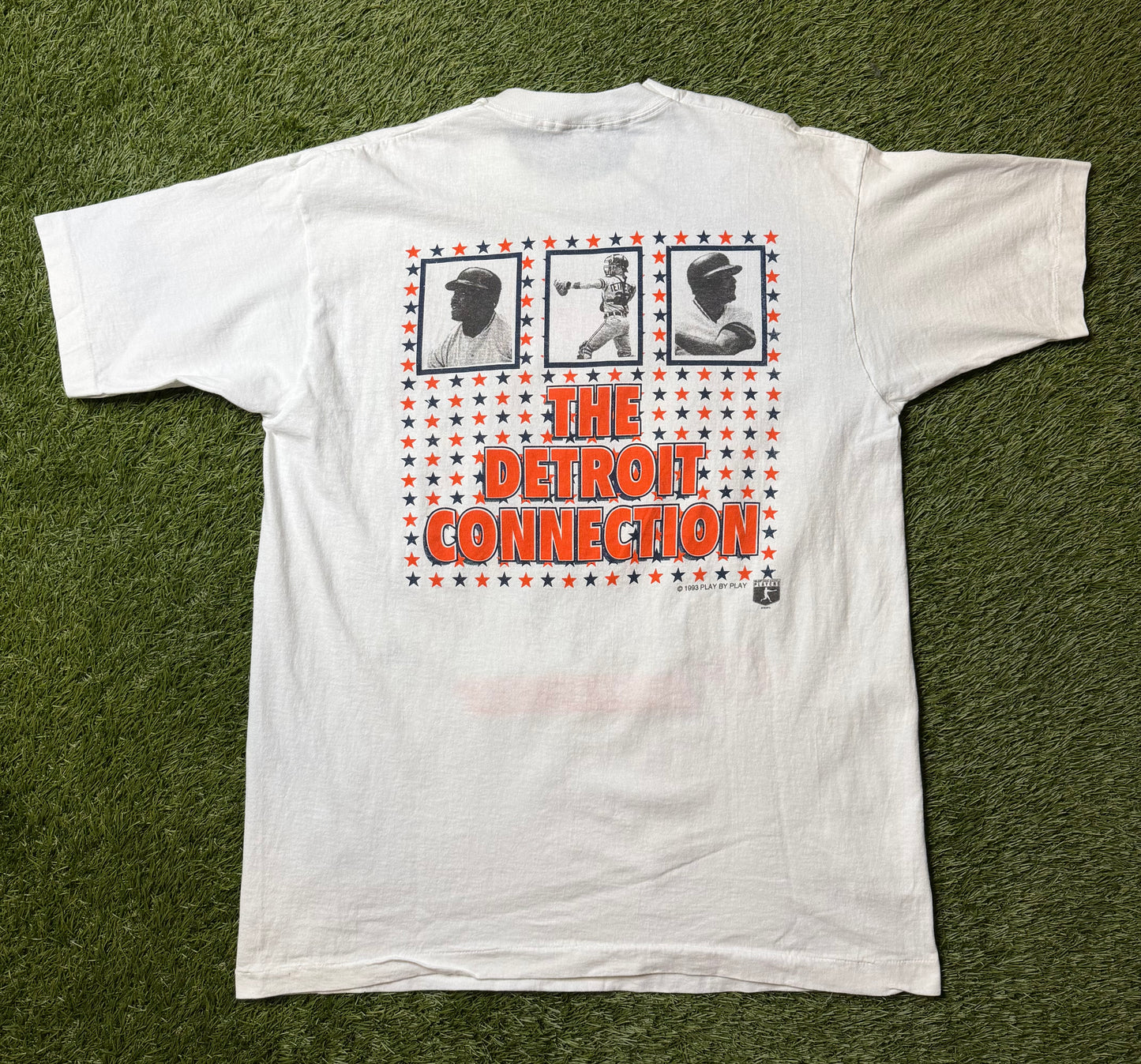 Vintage 1993 Detroit Tigers Play by Play T Shirt