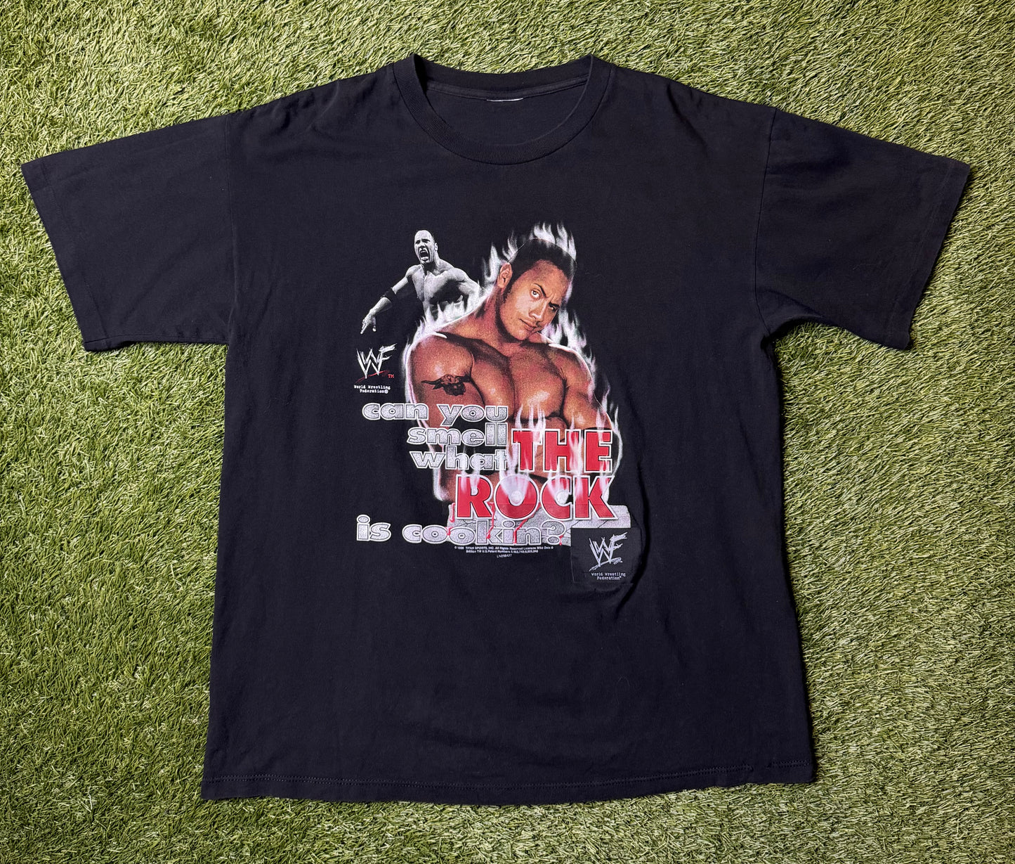 Vintage 1996 The Rock WWF T Shirt