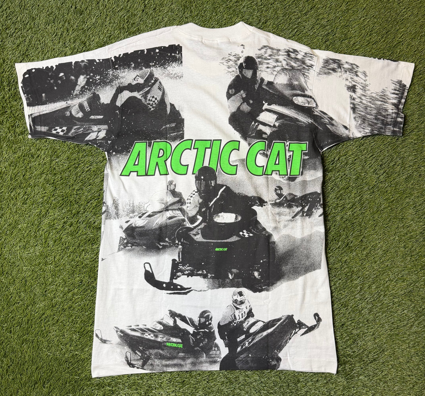 Vintage 90's Artic Cat AOP T Shirt