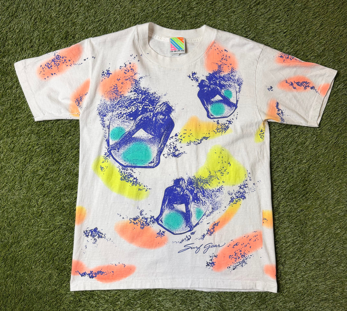 Vintage 90's Surf Gear AOP T Shirt