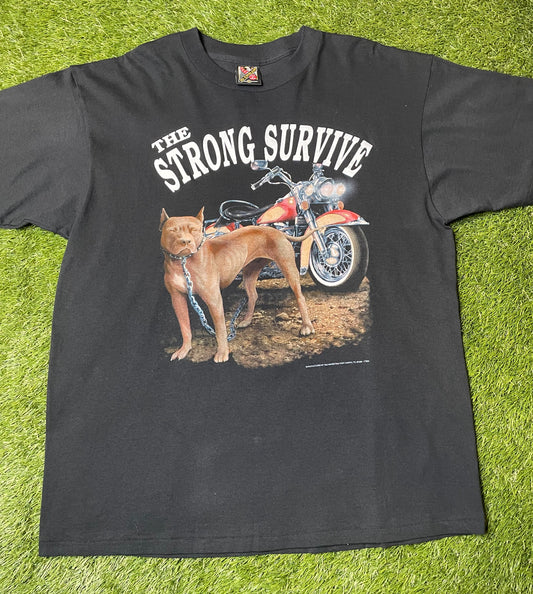 Vintage 1993 The Strong Survive 3D Emblem