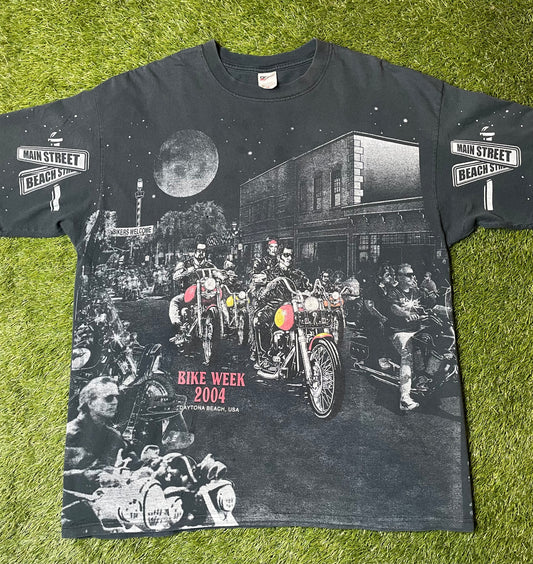 Vintage 2004 Bike Week AOP T Shirt