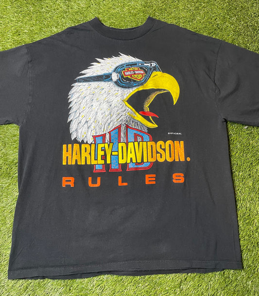 Vintage 90's Harley Davidson Eagle T Shirt