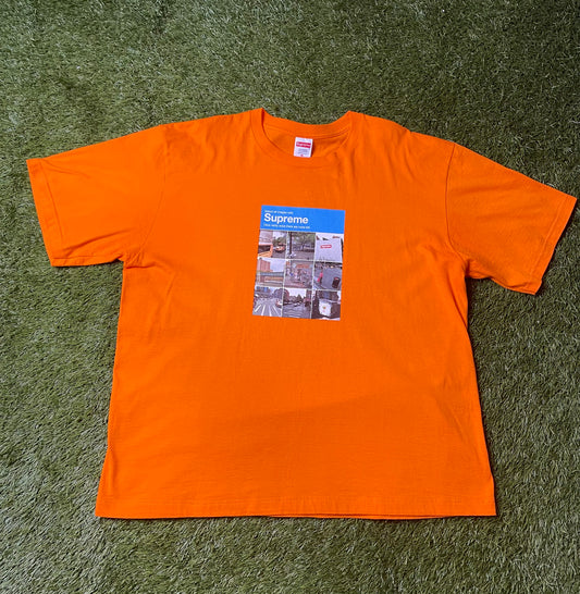 Supreme Verify T Shirt Orange
