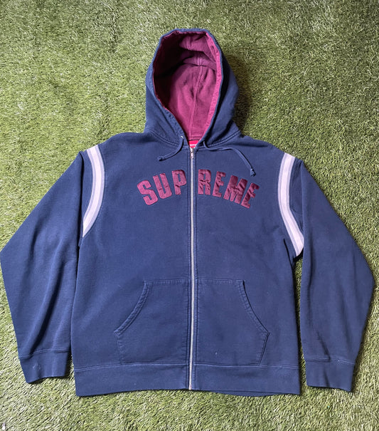 Supreme Jet Sleeve Zip Up Hoodie