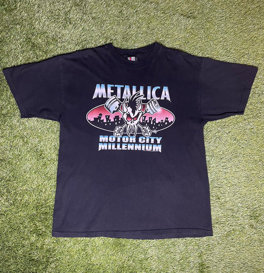 Vintage 1999 Metallica Motor City Millennium Tour T Shirt