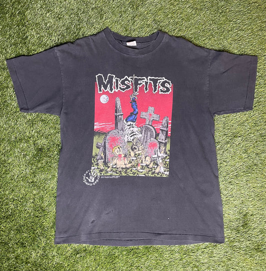 Vintage 1995 Misfits Pusshead Band T Shirt