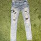 Amiri Bandana Patch Jeans