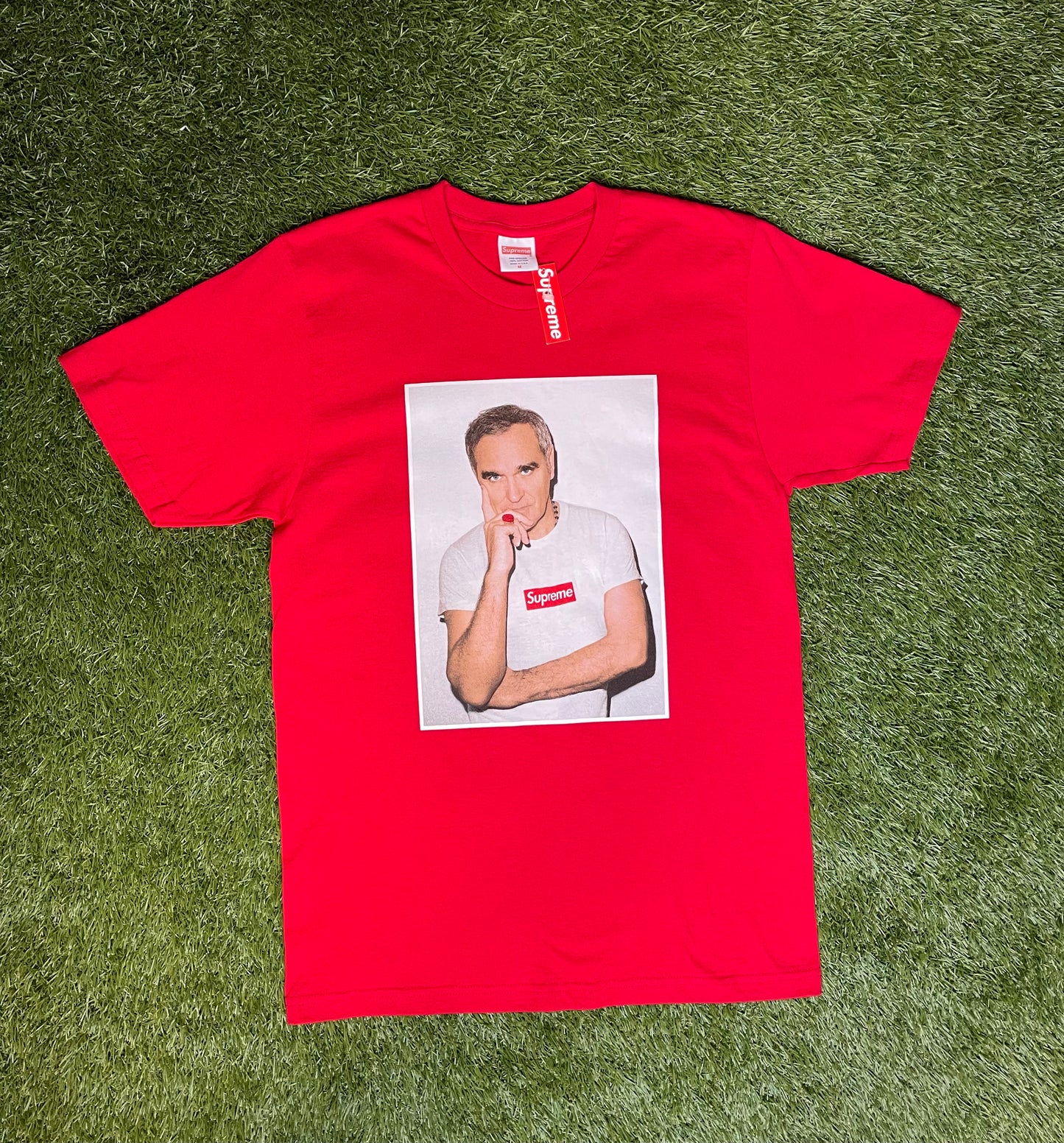 Supreme Morrissey Photo T Shirt Red