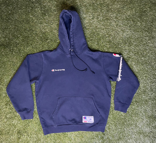 Supreme x Champion Pull Over Hoodie Navy