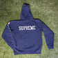 Supreme x Champion Pull Over Hoodie Navy