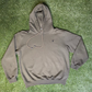 Off White Floral Arrow Pull Over Hoodie Olive