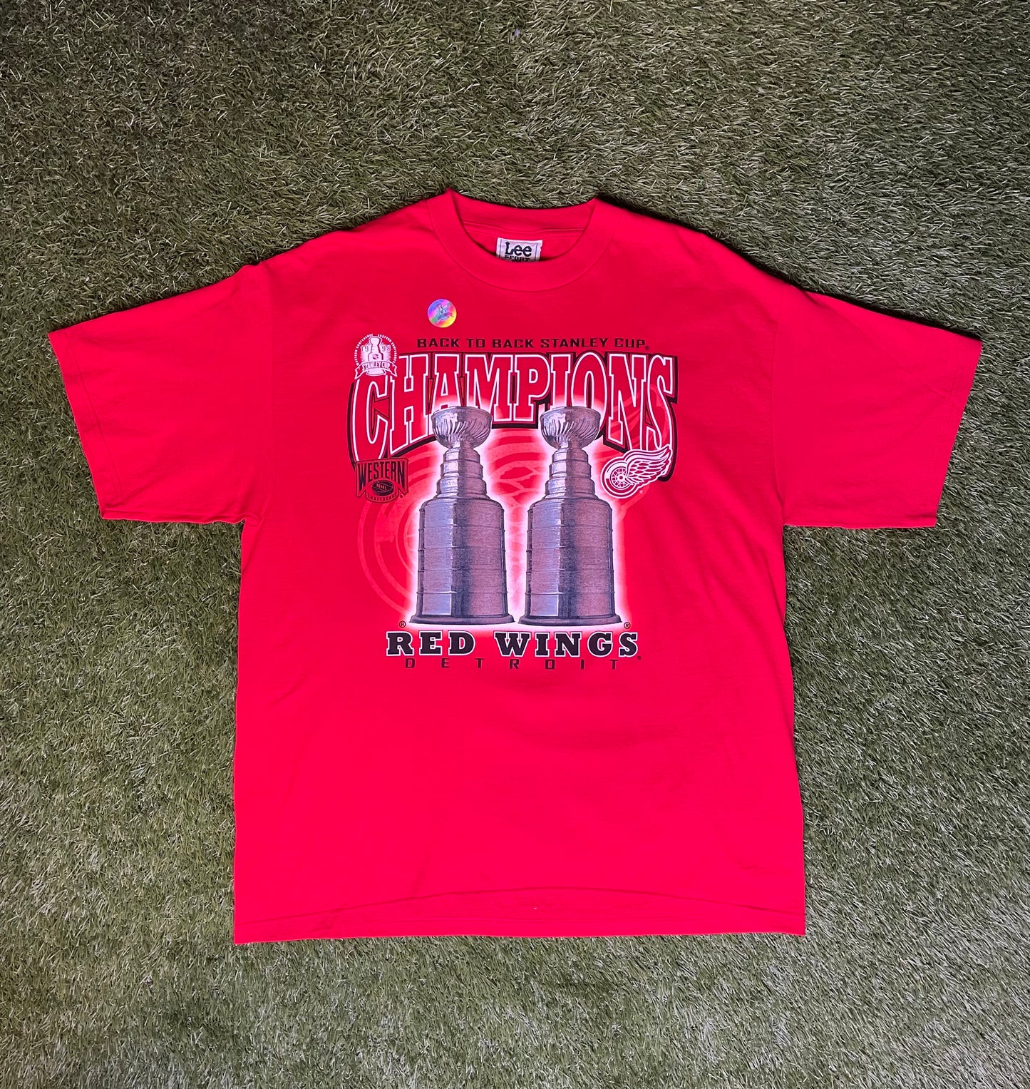 Vintage 1998 NWT Detroit Red Wings Stanley Cup Champs T Shirt