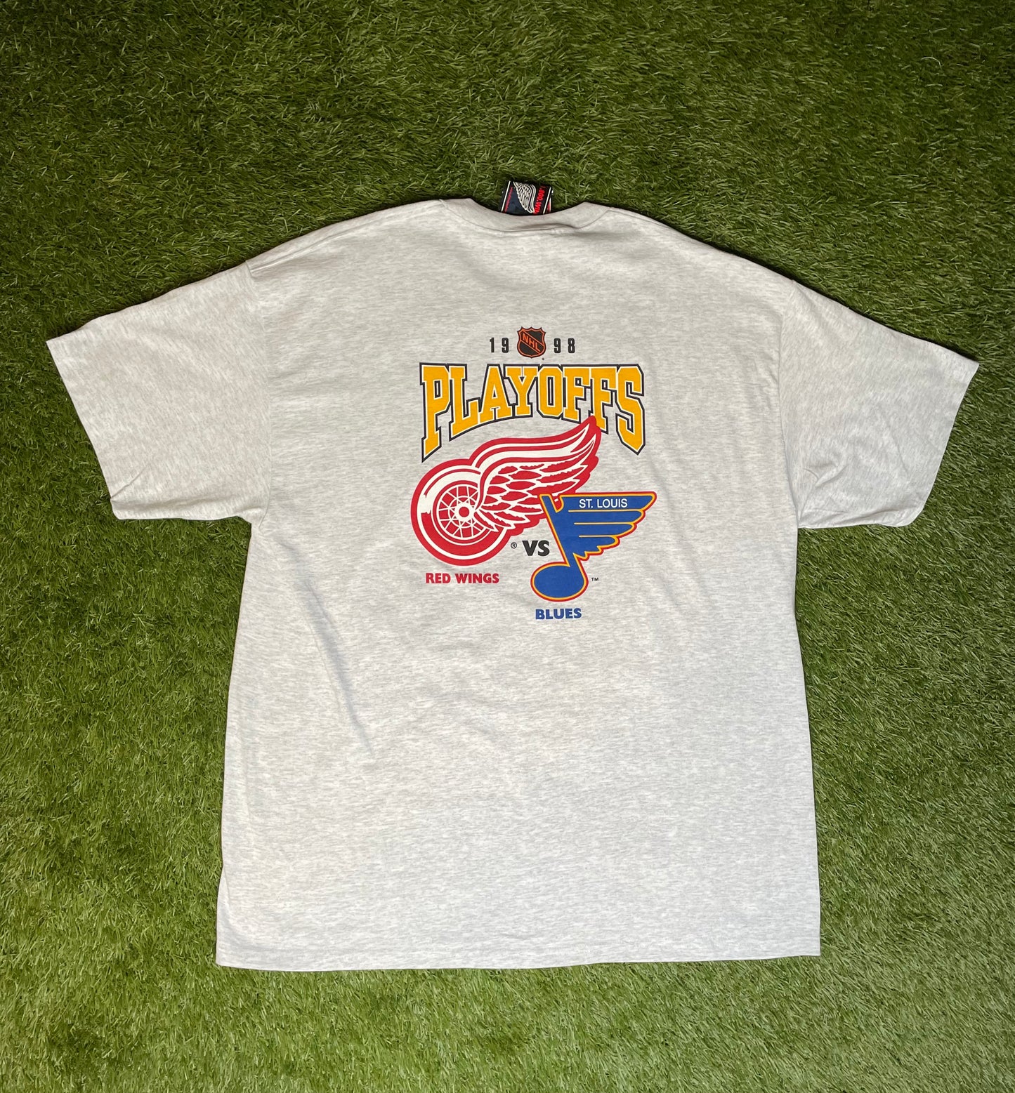 Vintage 1998 Detroit Red Wings Playoffs T Shirt