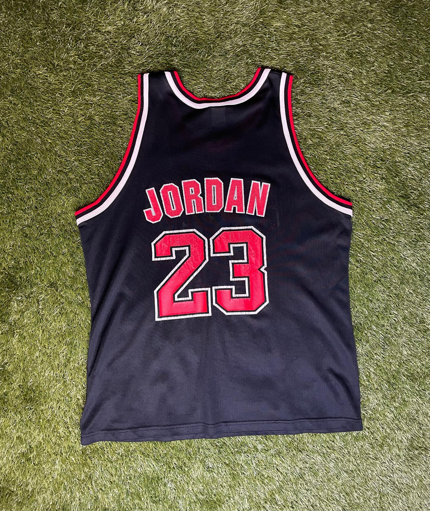 Vintage 90's Chicago Bulls Black Champion Jersey