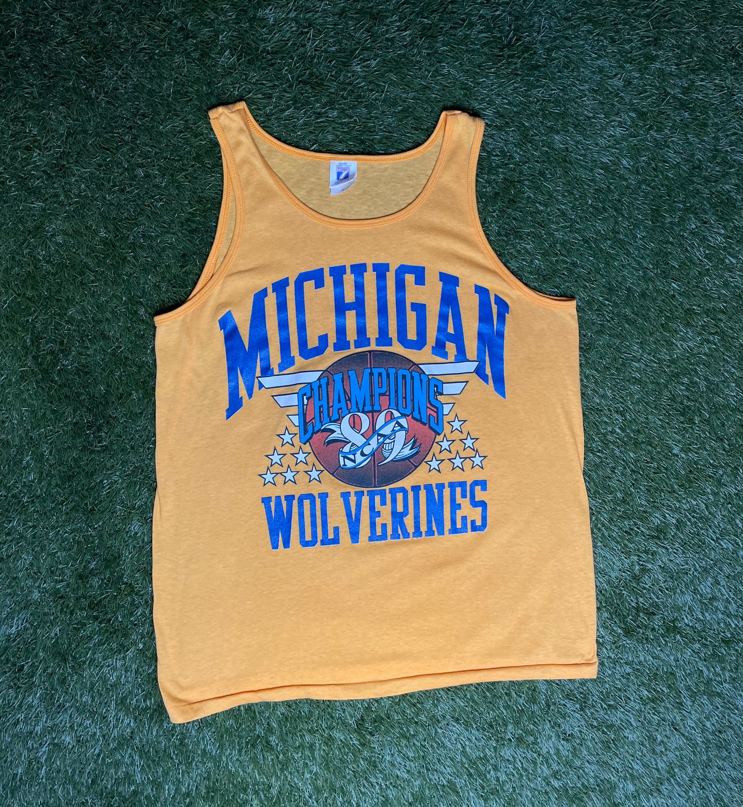 Vintage 1989 Michigan Wolverines Champs Tank Top