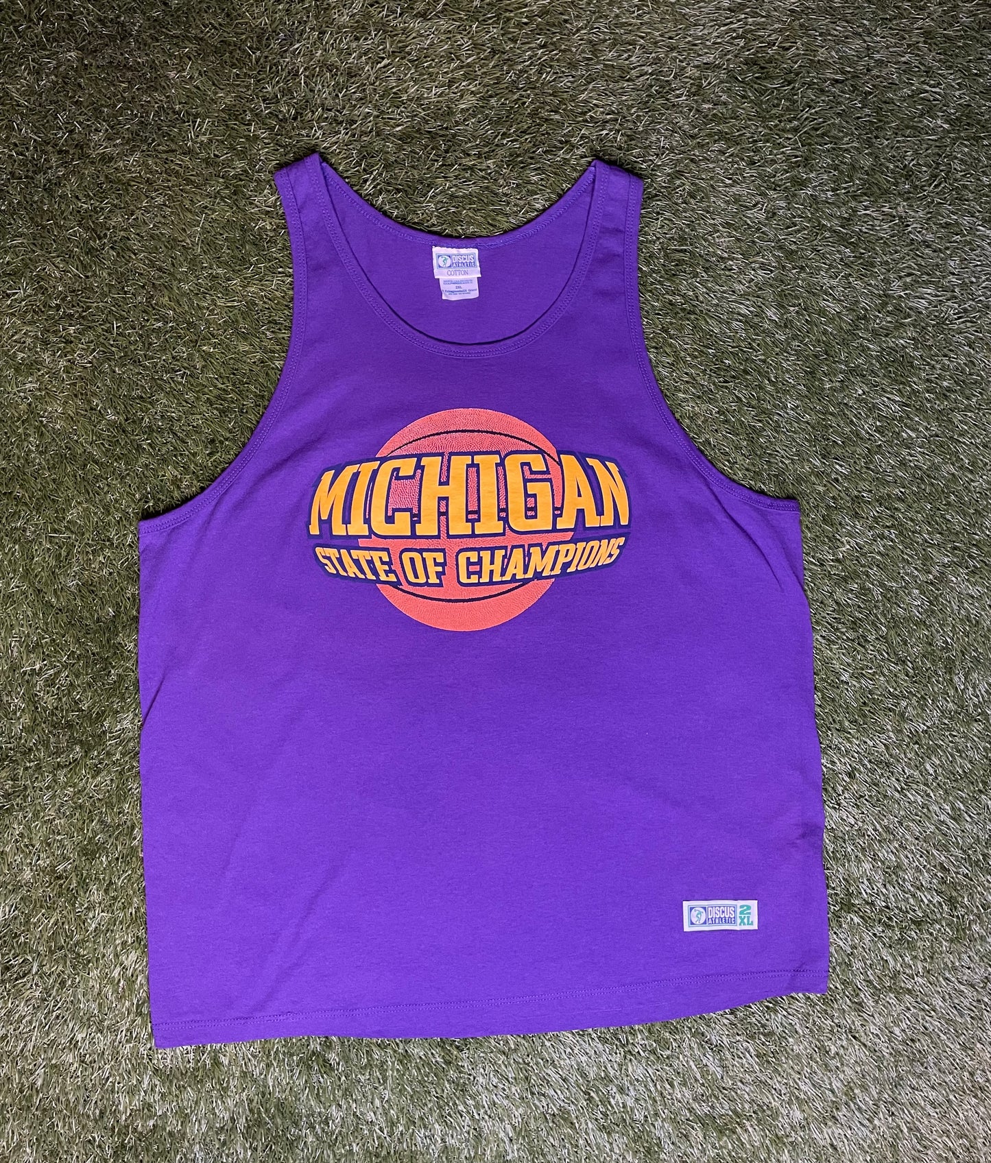 Vintage 90's Michigan State of Champions Tank Top