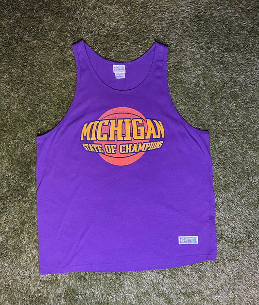 Vintage 90's Michigan State of Champions Tank Top