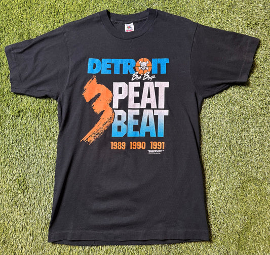 Vintage Detroit Bad Boys 3 Peat T Shirt