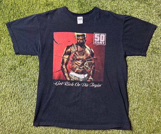 Vintage 50 Cent Get Rich or Die Trying T Shirt